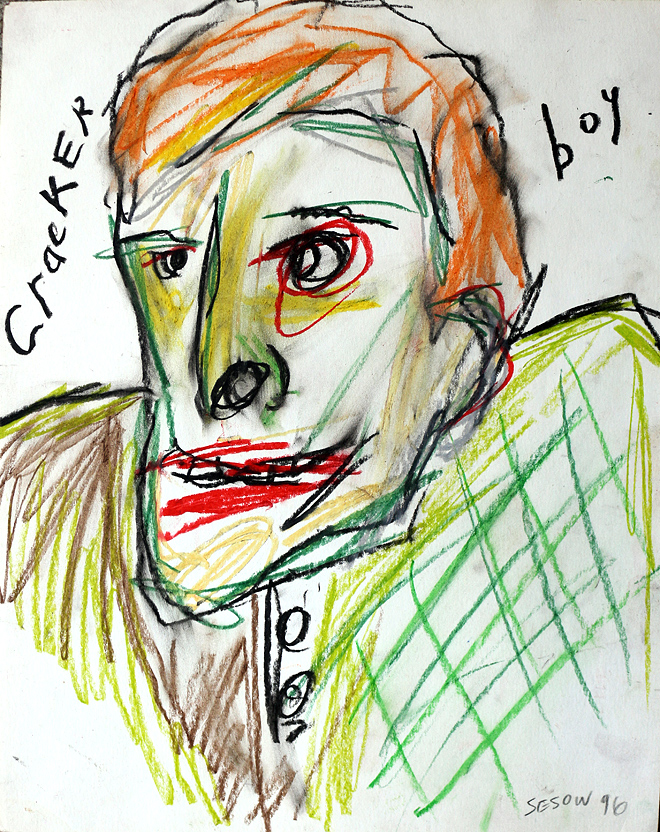cracker boy (two sided) by Matt Sesow, 1996