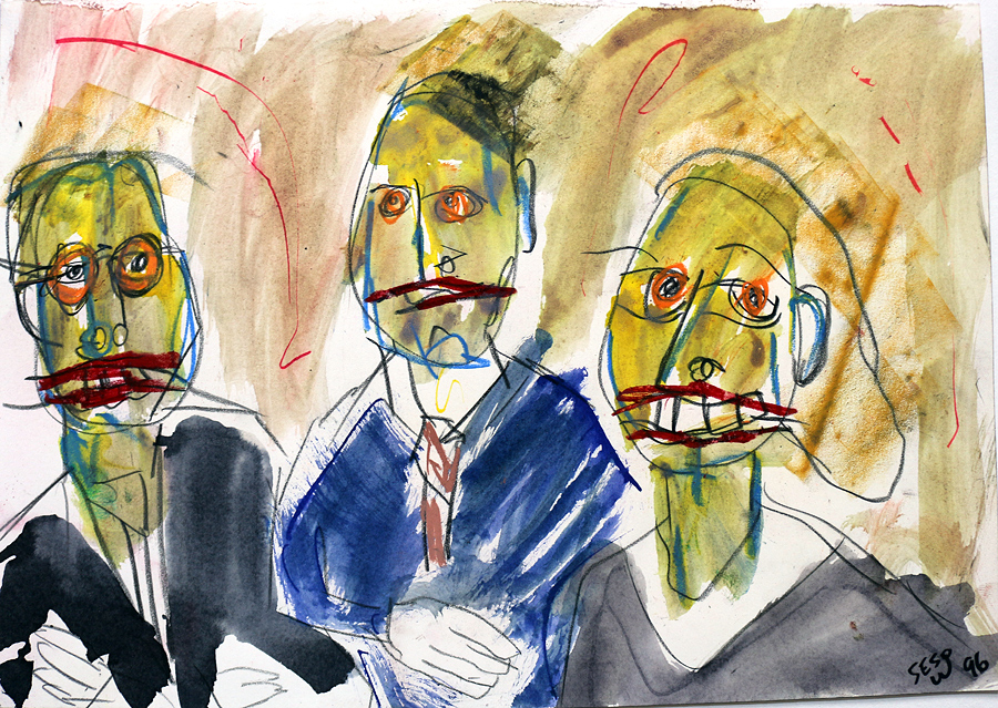 dinner party, 1991 by Matt Sesow, 1996