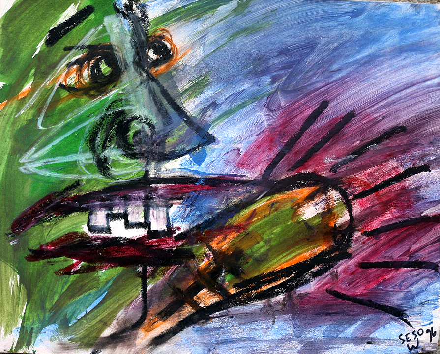 phantom pain (first appearance of the trauma scar) by Matt Sesow, 1996