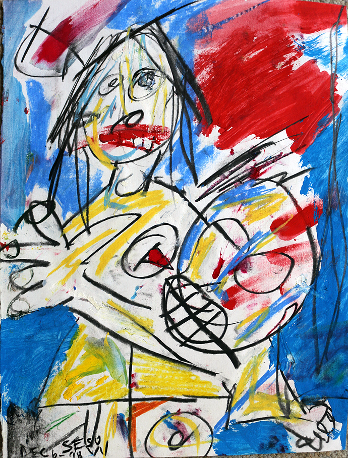 The first handout, in a dress by Matt Sesow, 1998