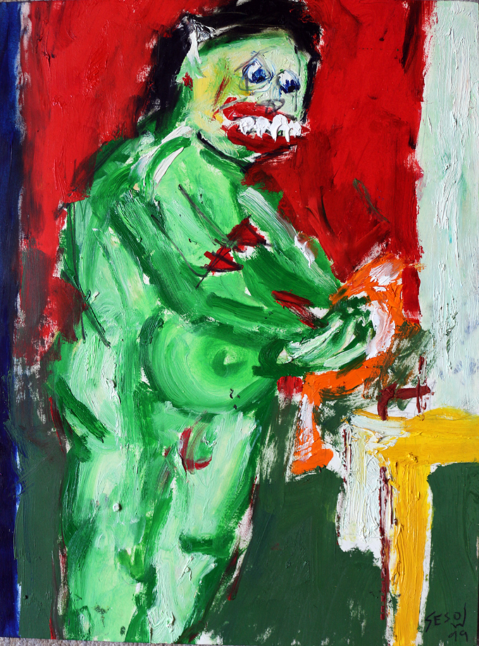 was was calico (washing clothes) by Matt Sesow, 1999