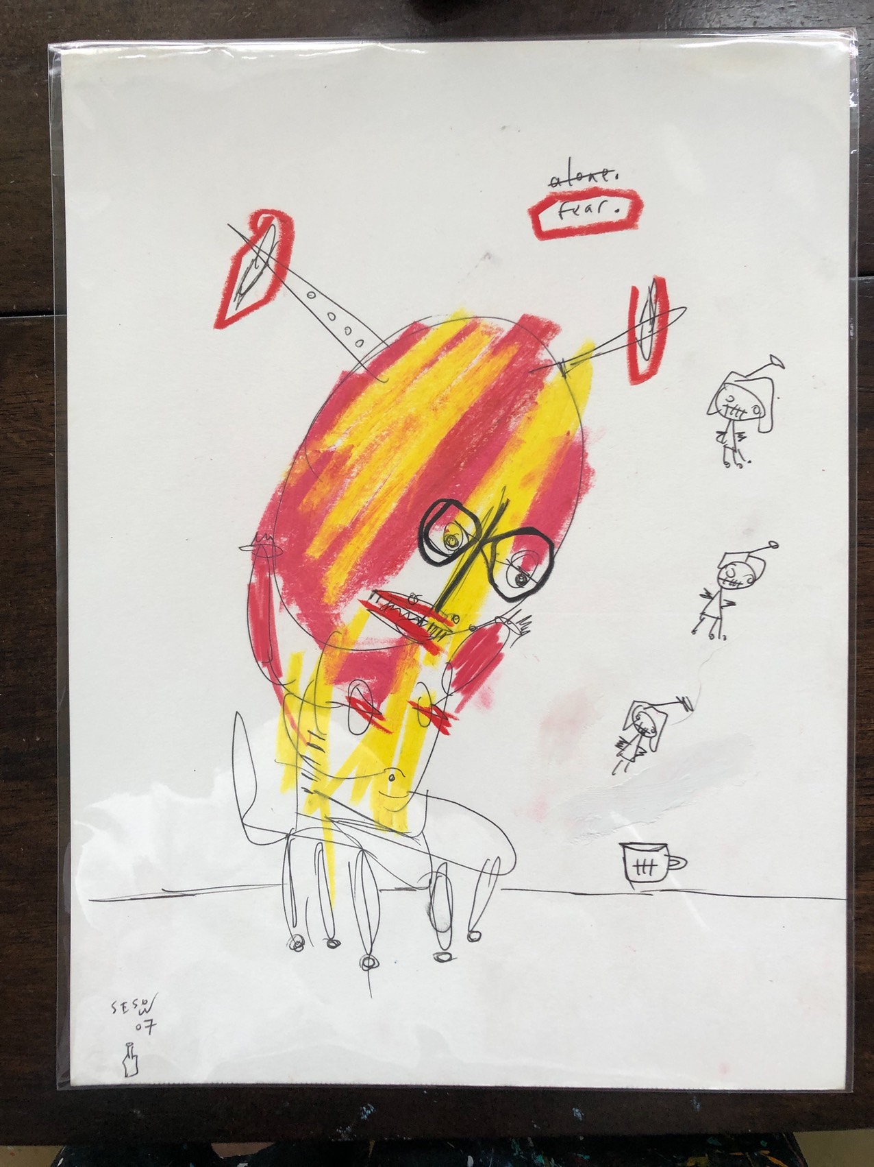 fear #2 (from _bukowski undigested_) by Matt Sesow, 2007