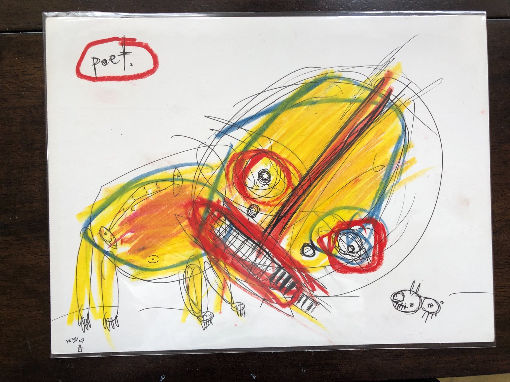 poet #3 (from _bukowski undigested_) by Matt Sesow, 2007