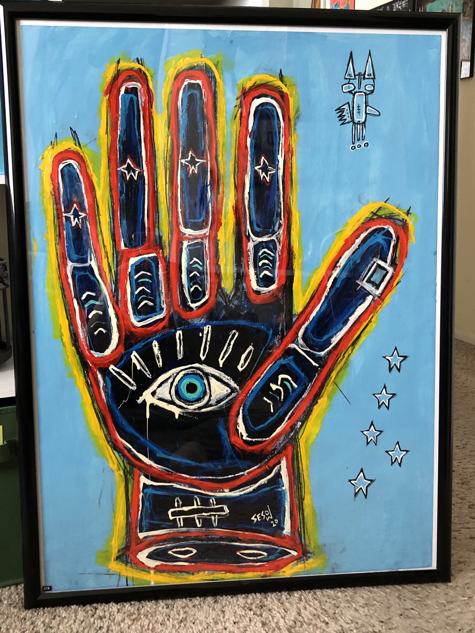 Hand Painting for AVAM by Matt Sesow, 2020