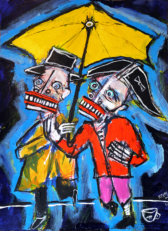 a walk in the rain by Matt Sesow, 2021