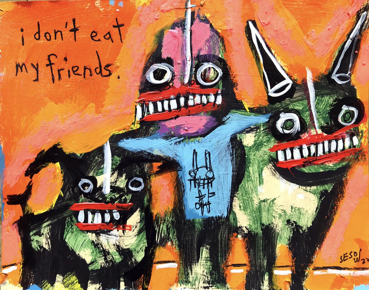 I don’t eat my friends by Matt Sesow, 2022
