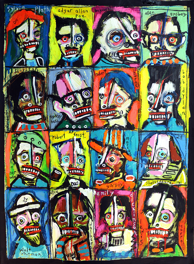 Matt Sesow self-portrait painting